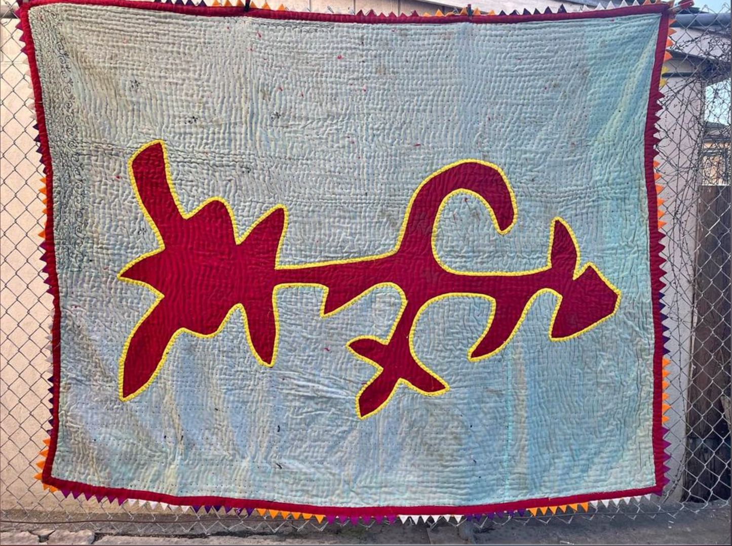 POPPY FLOWER HANDMADE KALBELIYA TRIBAL BLANKET