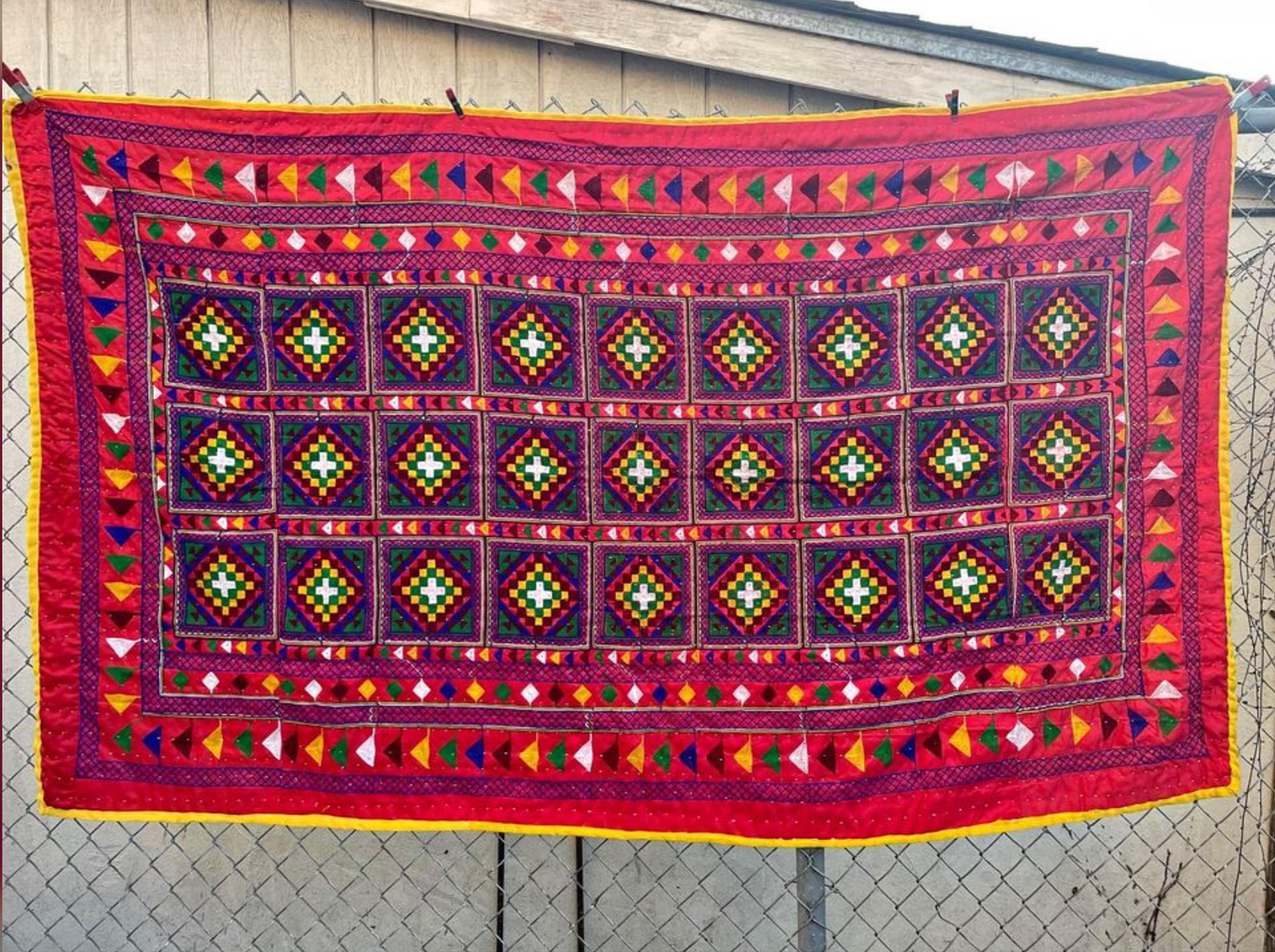 KALEIDOSCOPE HANDMADE KALBELIYA TRIBAL BLANKET
