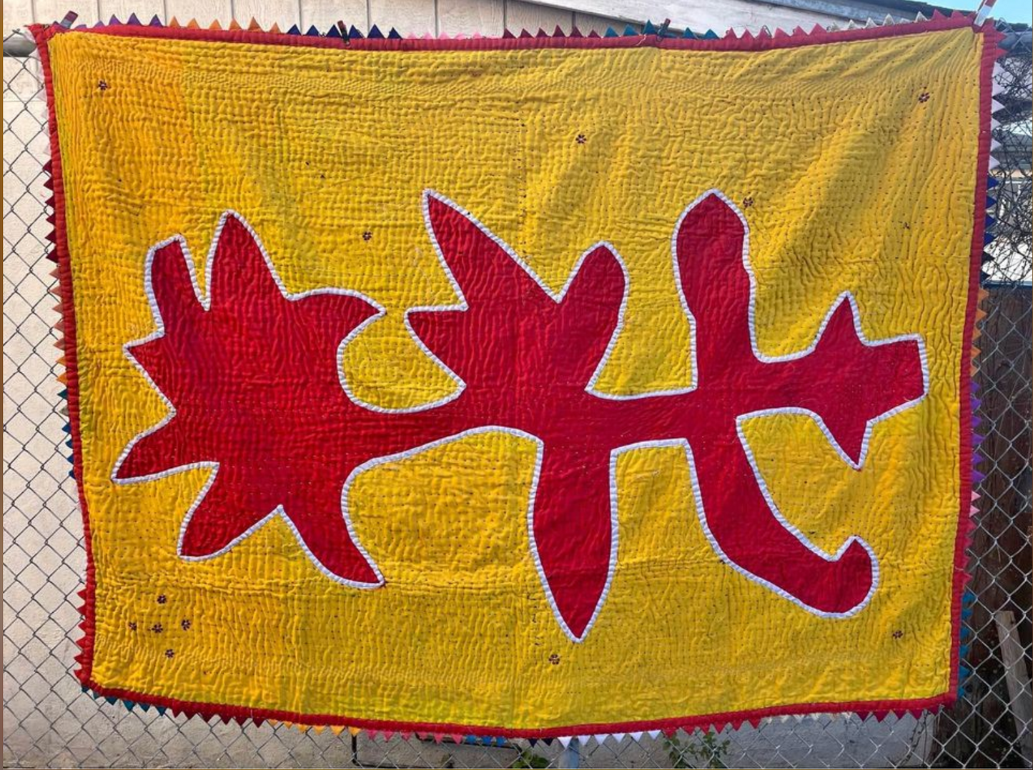 HANDMADE RAJASTHAN INDIA KALBELIYA TRIBAL BLANKET BED COVER WALL HANGING 16
